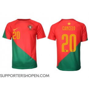 Portugal Joao Cancelo #20 Hemma Matchtröja VM 2022 Kortärmad